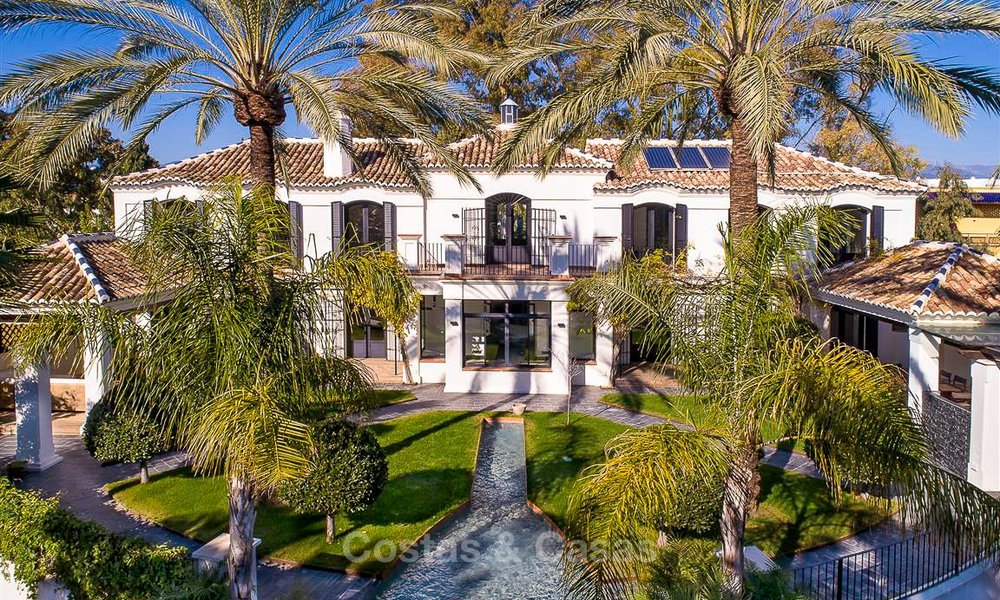 Palatial Mediterranean style villa for sale in a prestigious beachside residential area, Guadalmina Baja, Marbella 9992
