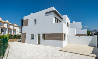 Stylish new semi-detached luxury villas for sale, New Golden Mile, Marbella - Estepona. Almost ready. Last houses! 35242 