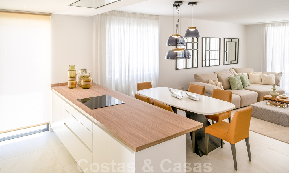 Stylish new semi-detached luxury villas for sale, New Golden Mile, Marbella - Estepona. Almost ready. Last houses! 35266