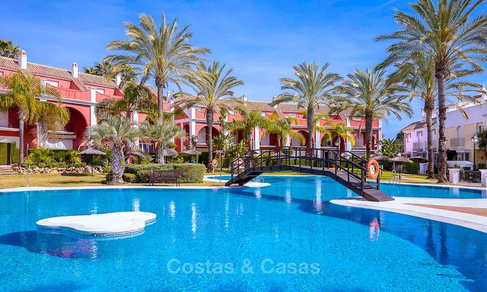 Spacious semi-detached house with magnificent sea views for sale, in a prestigious beach front complex - East Marbella 10055