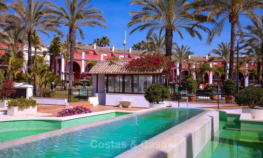 Spacious semi-detached house with magnificent sea views for sale, in a prestigious beach front complex - East Marbella 10062