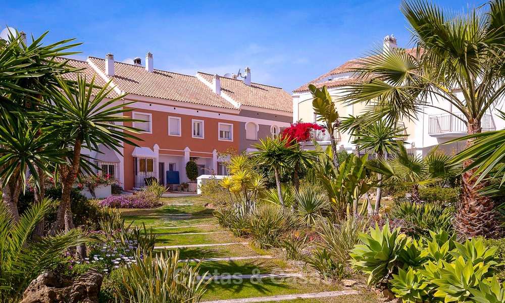 Spacious semi-detached house with magnificent sea views for sale, in a prestigious beach front complex - East Marbella 10064