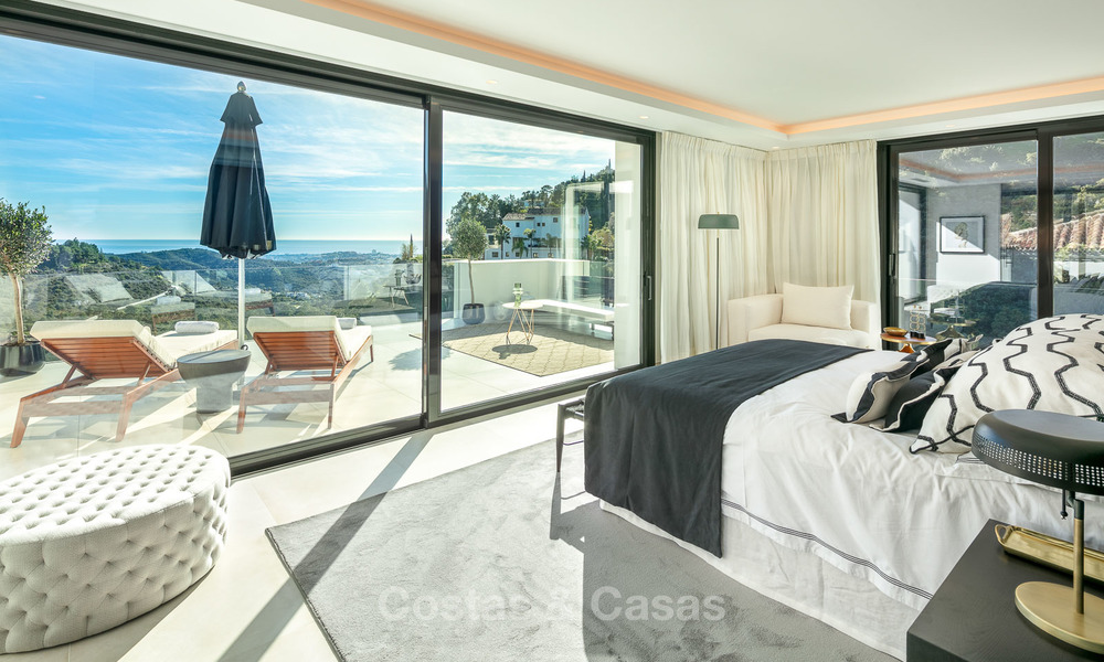 Sumptuous fully renovated villa with magnificent sea views for sale in El Madroñal, Benahavis - Marbella 10082