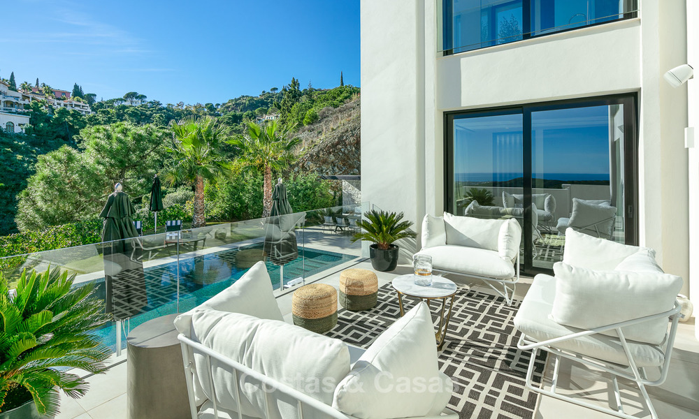 Sumptuous fully renovated villa with magnificent sea views for sale in El Madroñal, Benahavis - Marbella 10088