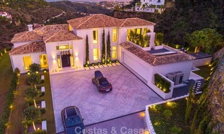 Sumptuous fully renovated villa with magnificent sea views for sale in El Madroñal, Benahavis - Marbella 10090 