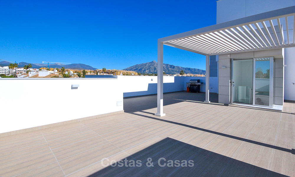 Ready to move in brand new beachside modern penthouse apartment for sale, walking distance from the beach and town centre - San Pedro, Marbella 10200
