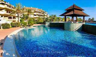 Spectacular frontline beach duplex apartment for sale, in an extraordinary complex, Puerto Banus, Marbella. 10223 