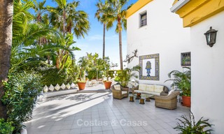 Charming, very spacious duplex ground floor apartment for sale, frontline beach and marina in Cabopino, East Marbella 10244 