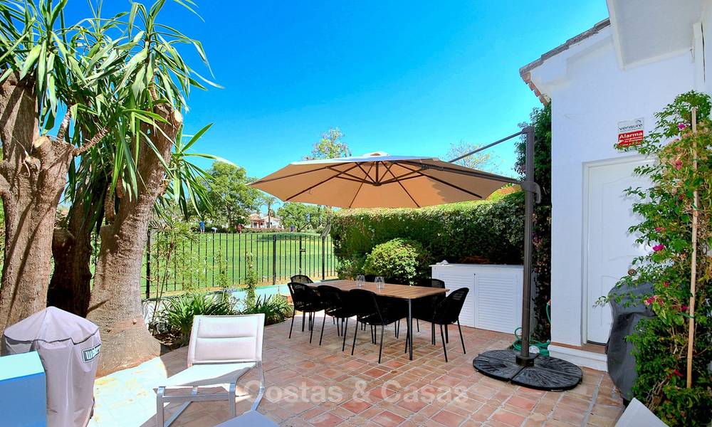 Adorable fully refurbished frontline golf townhouse for sale in Nueva Andalucia´s golf valley, Marbella 10457