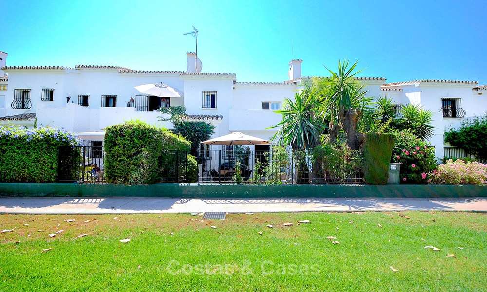 Adorable fully refurbished frontline golf townhouse for sale in Nueva Andalucia´s golf valley, Marbella 10458