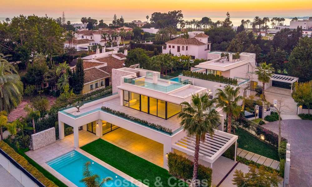 Spectacular new-built contemporary beachside villa for sale, ready to move in, Marbella - Estepona East 10520