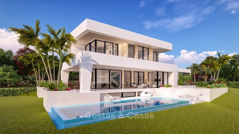 Distinguished new contemporary villa with amazing sea views for sale, Mijas, Costa del Sol 10613 