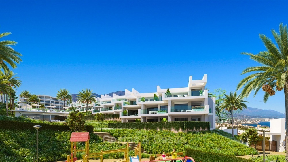 Modern contemporary luxury apartments with stunning sea views for sale, walking distance from the beach, La Duquesa, Manilva, Costa del Sol 10823