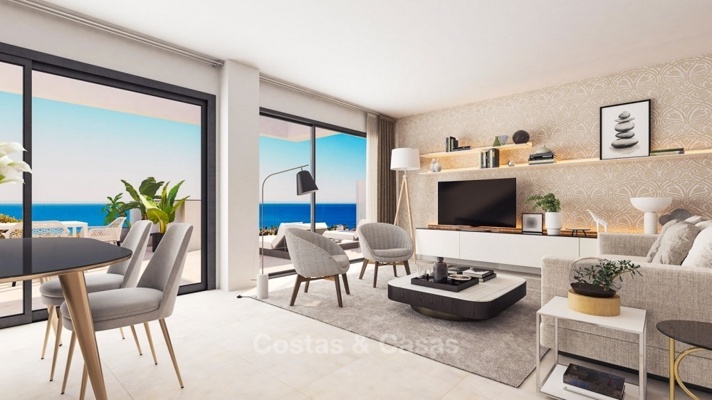 Modern contemporary luxury apartments with stunning sea views for sale, walking distance from the beach, La Duquesa, Manilva, Costa del Sol 10829