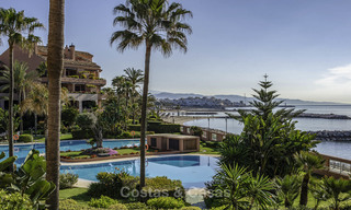 Luxury frontline beach apartment for sale in an exclusive residential complex, Puerto Banus, Marbella 11554 