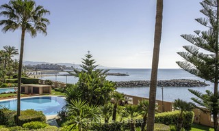 Luxury frontline beach apartment for sale in an exclusive residential complex, Puerto Banus, Marbella 11568 