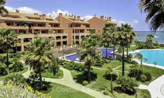 Luxury frontline beach apartment for sale in an exclusive residential complex, Puerto Banus, Marbella 11585 
