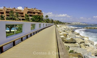 Luxury frontline beach apartment for sale in an exclusive residential complex, Puerto Banus, Marbella 11599 