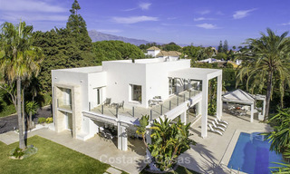Stylish modern contemporary luxury villa for sale, beachside between Estepona and Marbella 11671 