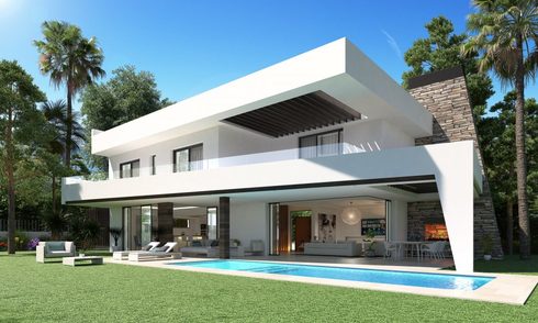 New innovative luxury villa in modern style for sale, beachside Elviria, Marbella 11694
