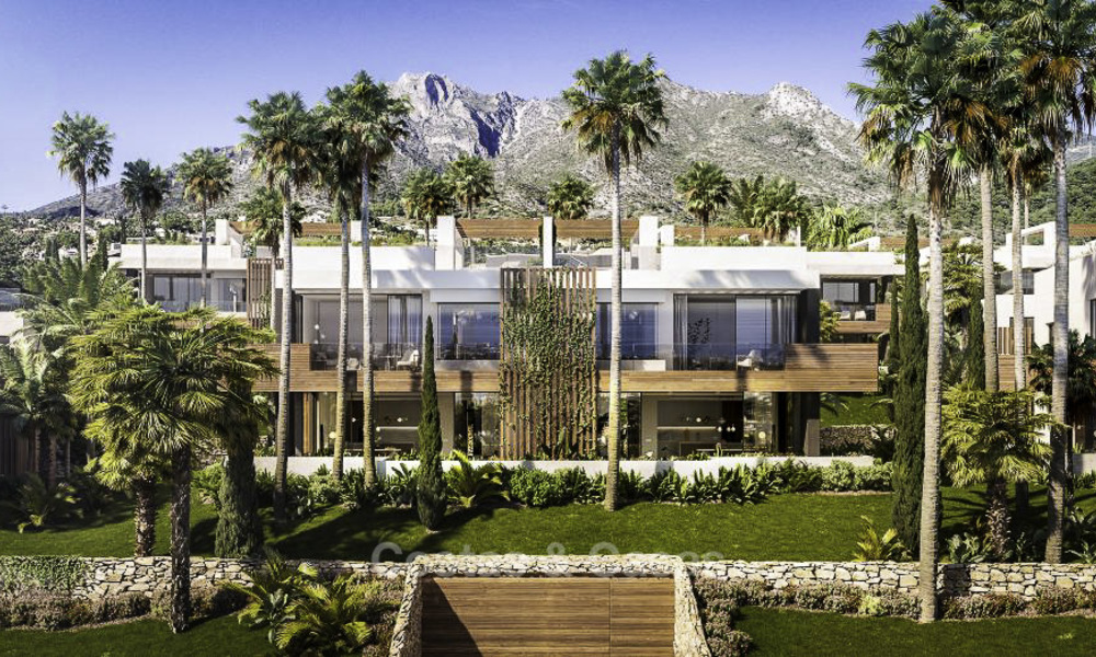 Luxurious contemporary designer villas with lovely views for sale - Sierra Blanca, Golden Mile, Marbella. Completed! 11492