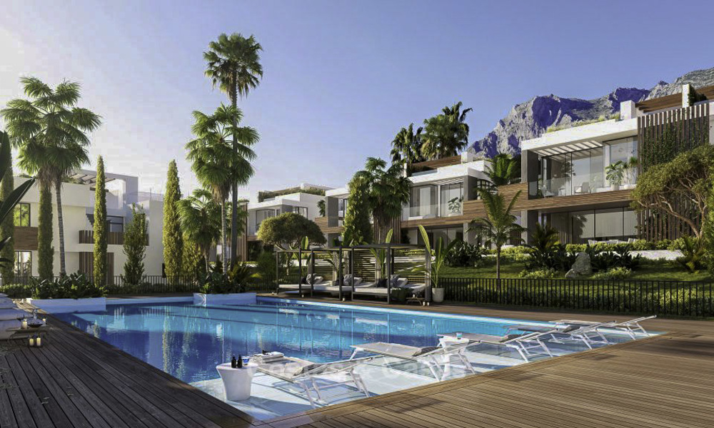 Luxurious contemporary designer villas with lovely views for sale - Sierra Blanca, Golden Mile, Marbella. Completed! 11495