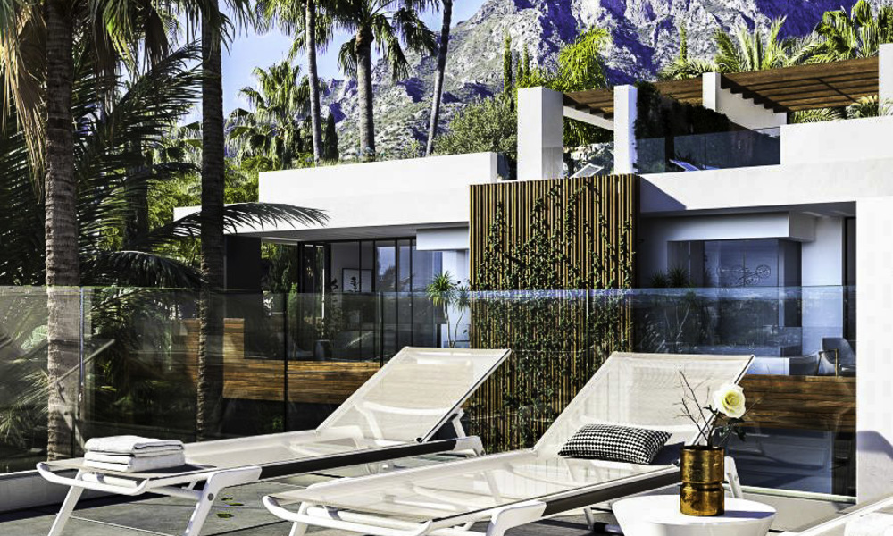 Luxurious contemporary designer villas with lovely views for sale - Sierra Blanca, Golden Mile, Marbella. Completed! 11508