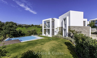 Eye-catching modern designer villa with stunning sea views for sale, frontline golf and ready to move in, East Marbella 11836 