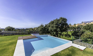 Eye-catching modern designer villa with stunning sea views for sale, frontline golf and ready to move in, East Marbella 11839 