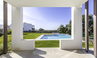 Eye-catching modern designer villa with stunning sea views for sale, frontline golf and ready to move in, East Marbella 11848 