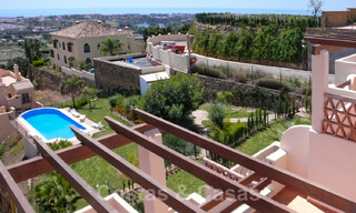 Semi-detached house and a penthouse for sale with sea view in Marbella - Benahavis 29454 