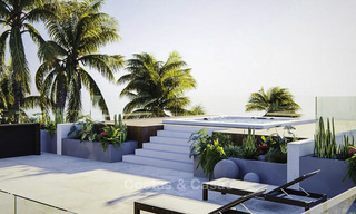 High standing luxury villa in modern contemporary style for sale, frontline golf, Benahavis - Marbella 11727 
