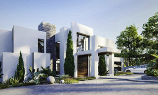 High standing luxury villa in modern contemporary style for sale, frontline golf, Benahavis - Marbella 11730 