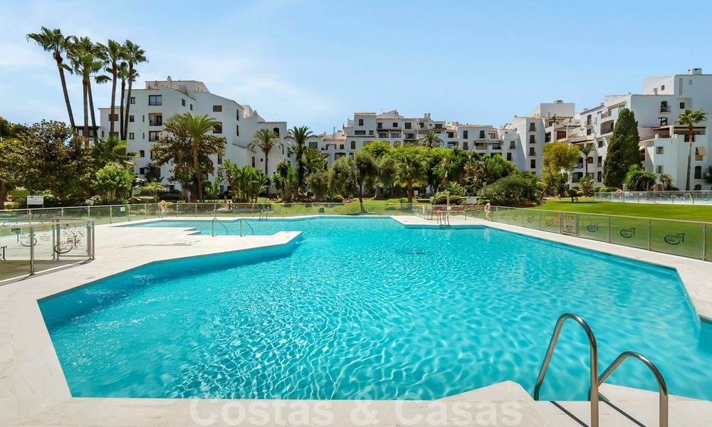 Fully renovated beachside luxury apartments for sale, ready to move into, in the centre of Puerto Banus, Marbella 28167