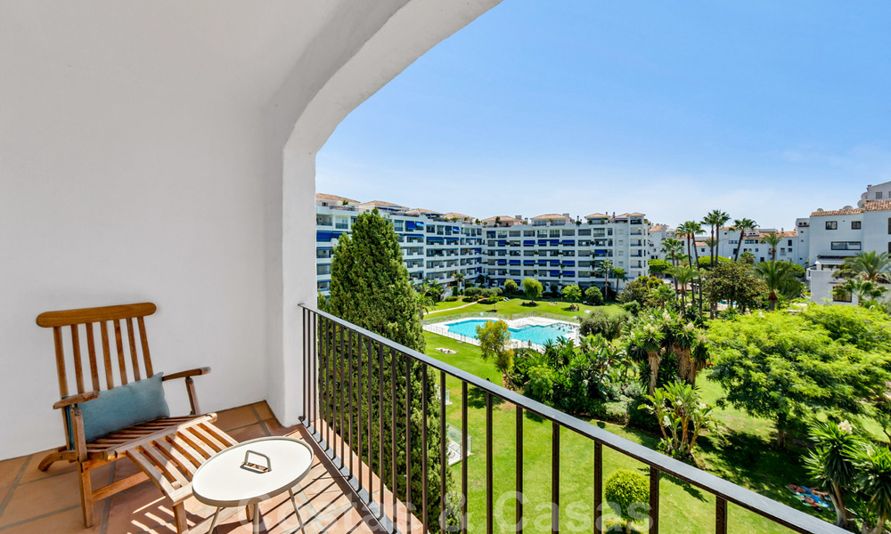 Fully renovated beachside luxury apartments for sale, ready to move into, in the centre of Puerto Banus, Marbella 28179
