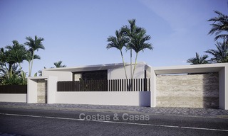 Lovely brand new modern golf villas for sale close to the center of Estepona, Costa del Sol 12021 