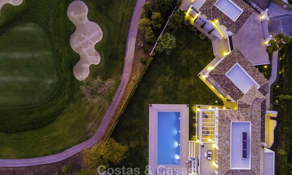 Prestigious luxury villa on an exceptional location for sale, frontline golf, sea views and ready to move in - Nueva Andalucia, Marbella 17135