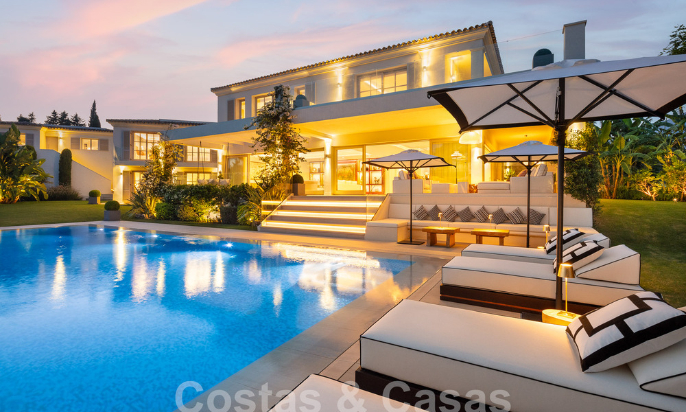 Prestigious luxury villa on an exceptional location for sale, frontline golf, sea views and ready to move in - Nueva Andalucia, Marbella 57207