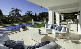 Outstanding modern luxury villa with amazing golf and sea views for sale in the heart of Nueva Andalucía, Marbella 12073 
