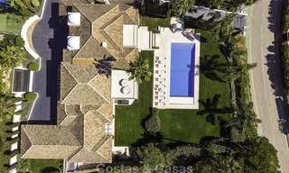 Outstanding modern luxury villa with amazing golf and sea views for sale in the heart of Nueva Andalucía, Marbella 12085 