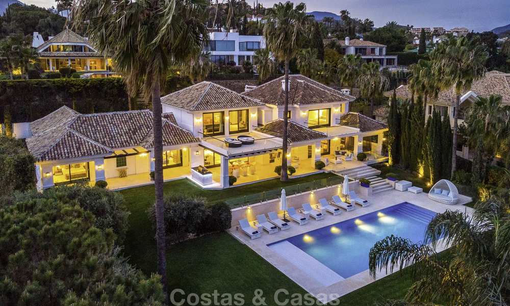 Outstanding modern luxury villa with amazing golf and sea views for sale in the heart of Nueva Andalucía, Marbella 12097
