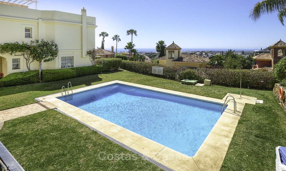 Charming, fully refurbished townhouse with sea and mountain views for sale, in a prestigious golf resort, Benahavis, Marbella 12207