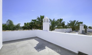 Completely renovated 3 bedroom penthouse apartment for sale in a beachside complex, between Marbella and Estepona 12503 