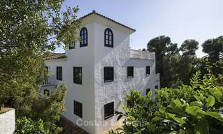 Charming traditional style villa with sea and mountain views for sale in El Madroñal, Benahavis, Marbella 12628 