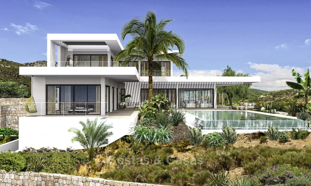 Brand new modern luxury villa with panoramic sea views for sale in Benahavis - Marbella 12526