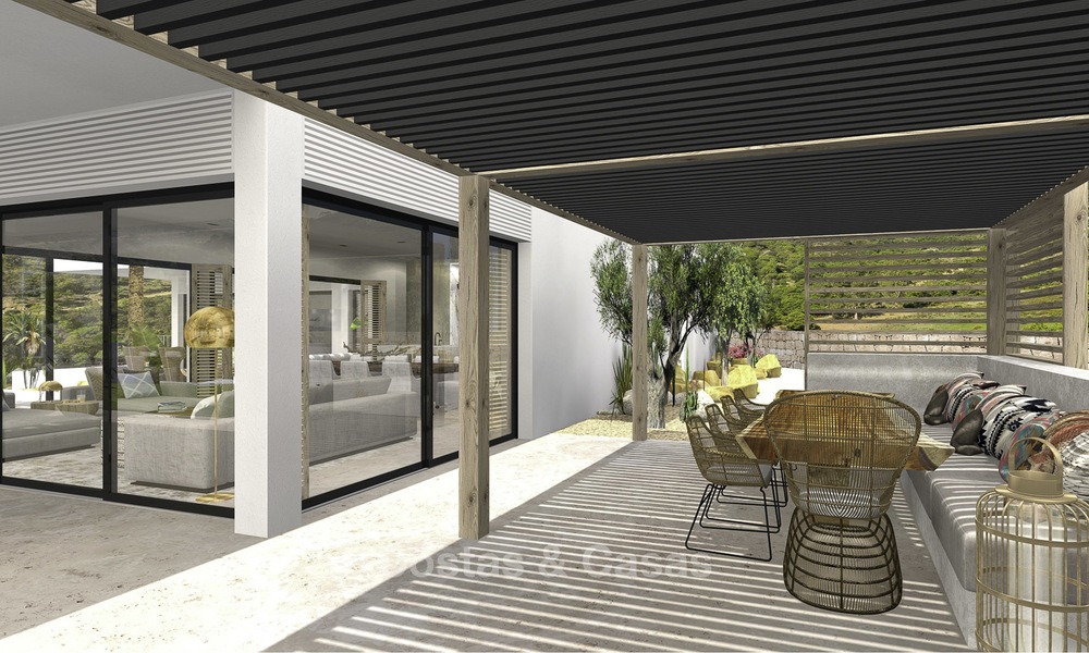 Brand new modern luxury villa with panoramic sea views for sale in Benahavis - Marbella 12536