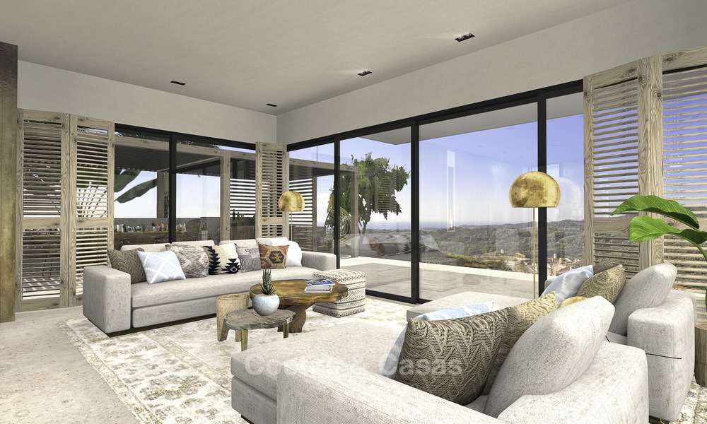 Brand new modern luxury villa with panoramic sea views for sale in Benahavis - Marbella 12540