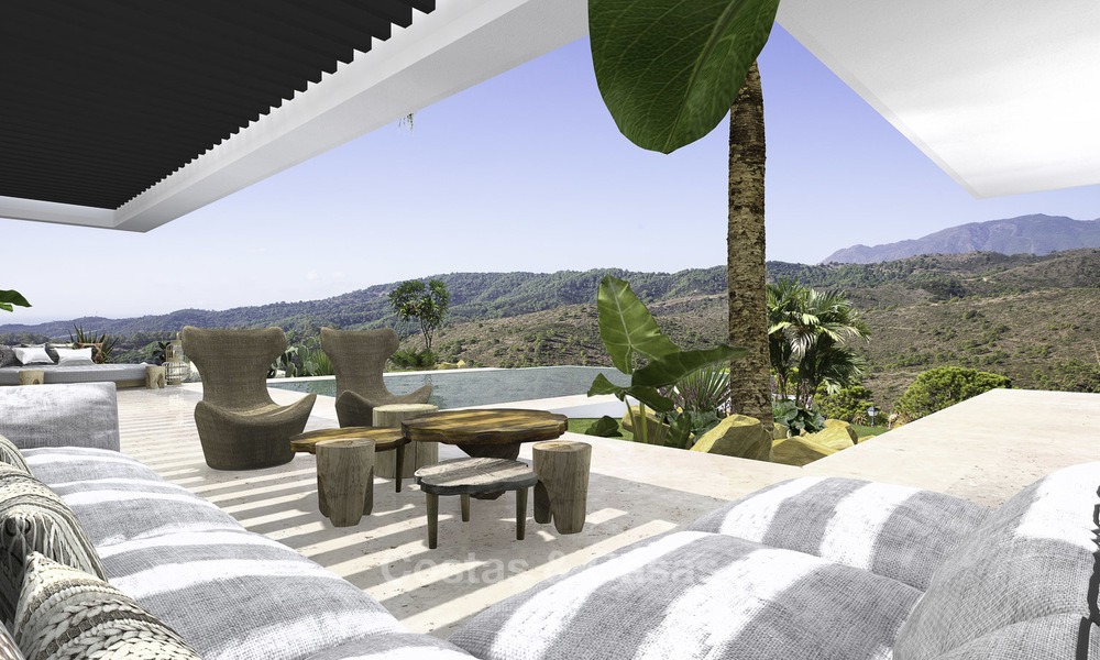 Brand new modern luxury villa with panoramic sea views for sale in Benahavis - Marbella 12543