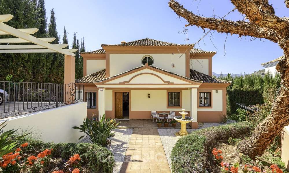 Rustic style villa with sea and mountain views for sale, Benahavis, Marbella 12642