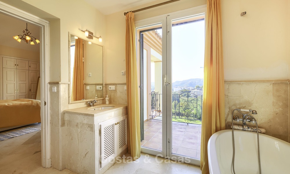 Rustic style villa with sea and mountain views for sale, Benahavis, Marbella 12663